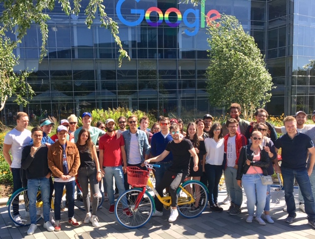 Entrepreneurial Students from France Visiting Google